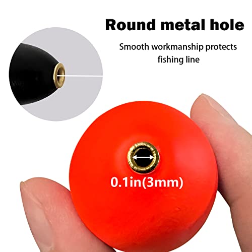 UperUper Fishing Floats Slip Bobbers, EVA Slider Bobbers for Sea Fishing, Freshwater Saltwater, 5PCS Floatage 0.75oz 1.76oz 2.82oz