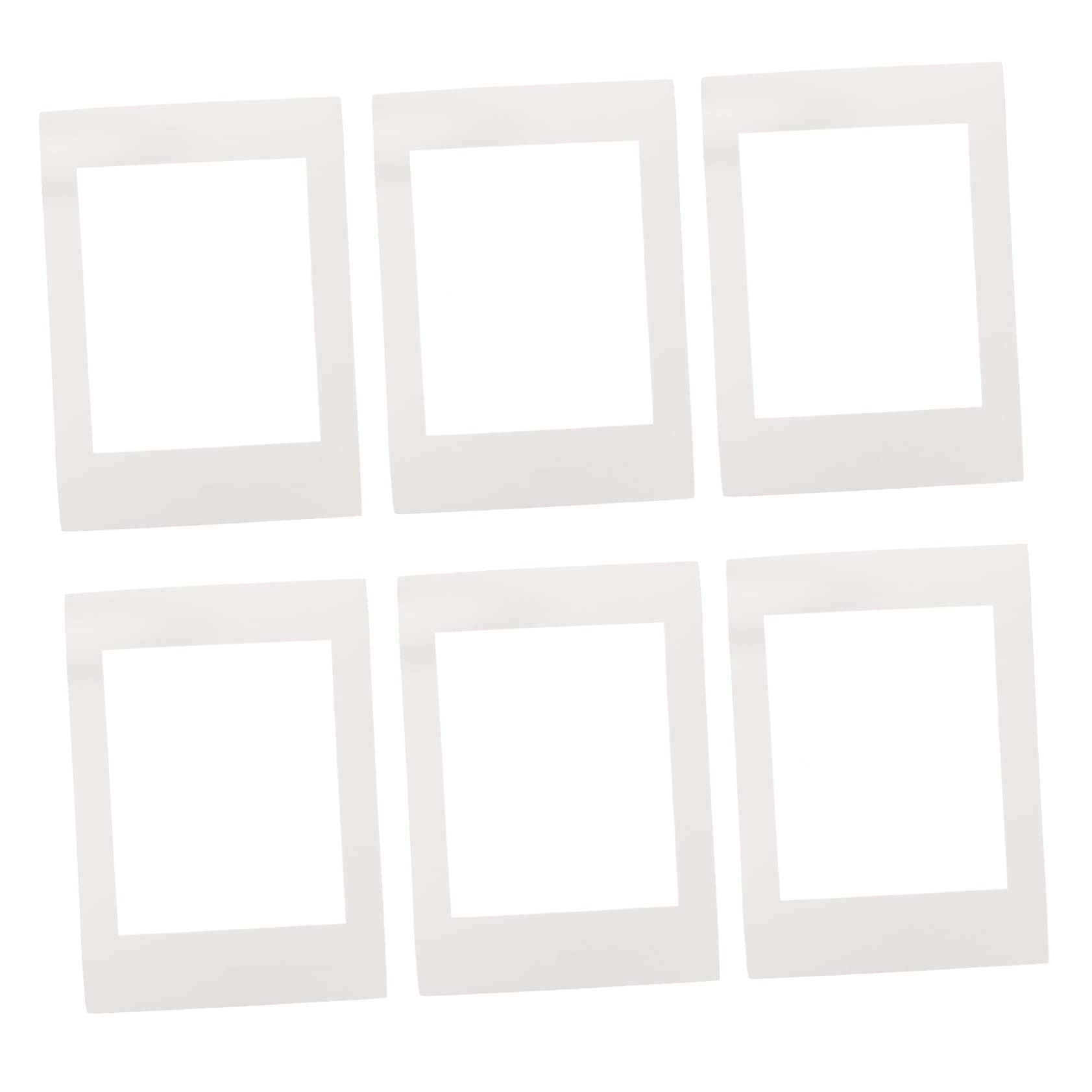 30 Pezzi Cornici Foto in Cartone Bianco per Decorare la Camera da Letto e Conservare Preziose Foto, Supporto per Cornice Portafoto per Ragazzo Ragazza