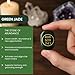 Jet Energized Green Jade Zibu Symbol Reiki Stones Set, Certified Healing Crystal for Luck, Abundance & Money, Pre-Energized Jade for Chakra Balance & Manifestation (Green Jade Abundance)