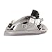 HEADLIGHTSDEPOT Headlights Compatible with Ford Excursion F250 Super Duty F350 F450 F550 99-04 Fluted Stock Style 4-Piece Set with Corners Chrome Halogen Includes Left and Right Side Headlamps