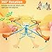 4-Seat Spinning Teeter Totter, Outdoor Playground Seesaw for Kids 3-10 Years, 100 lbs Weight Capacity per Seat, 360° Rotation