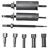 LOOKGOU ベアリング交換 内掛け式 ベアリングプーラー ダブル ハブ アタッチメント 5種セット 工具 内掛け 整備 Bearing Pullers