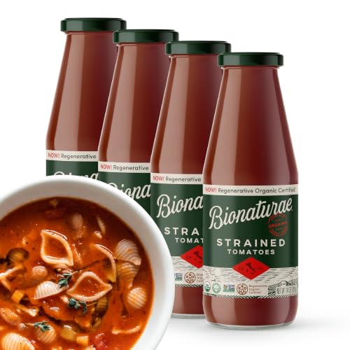 Bionaturae Organic Strained Tomatoes 24 oz, 4-Pack