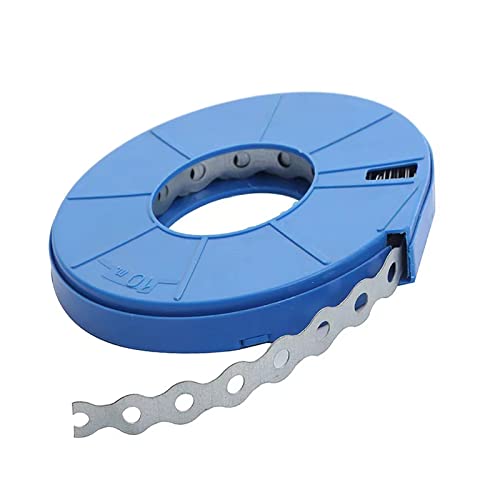 Aoof Pipe Strip Galvanized 30Ft Perforated Metal Hanger Straps Metal Strapping With Holes ½ Inches Width,For Pipe Fixing #TOP2