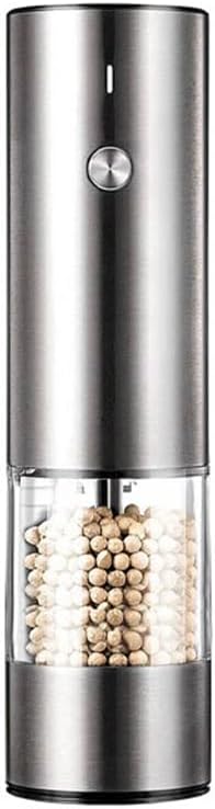 Electric Pepper Grinder Stainless Steel Sea Salt Pepper Grinder Rechargeable Kitchen Utensils