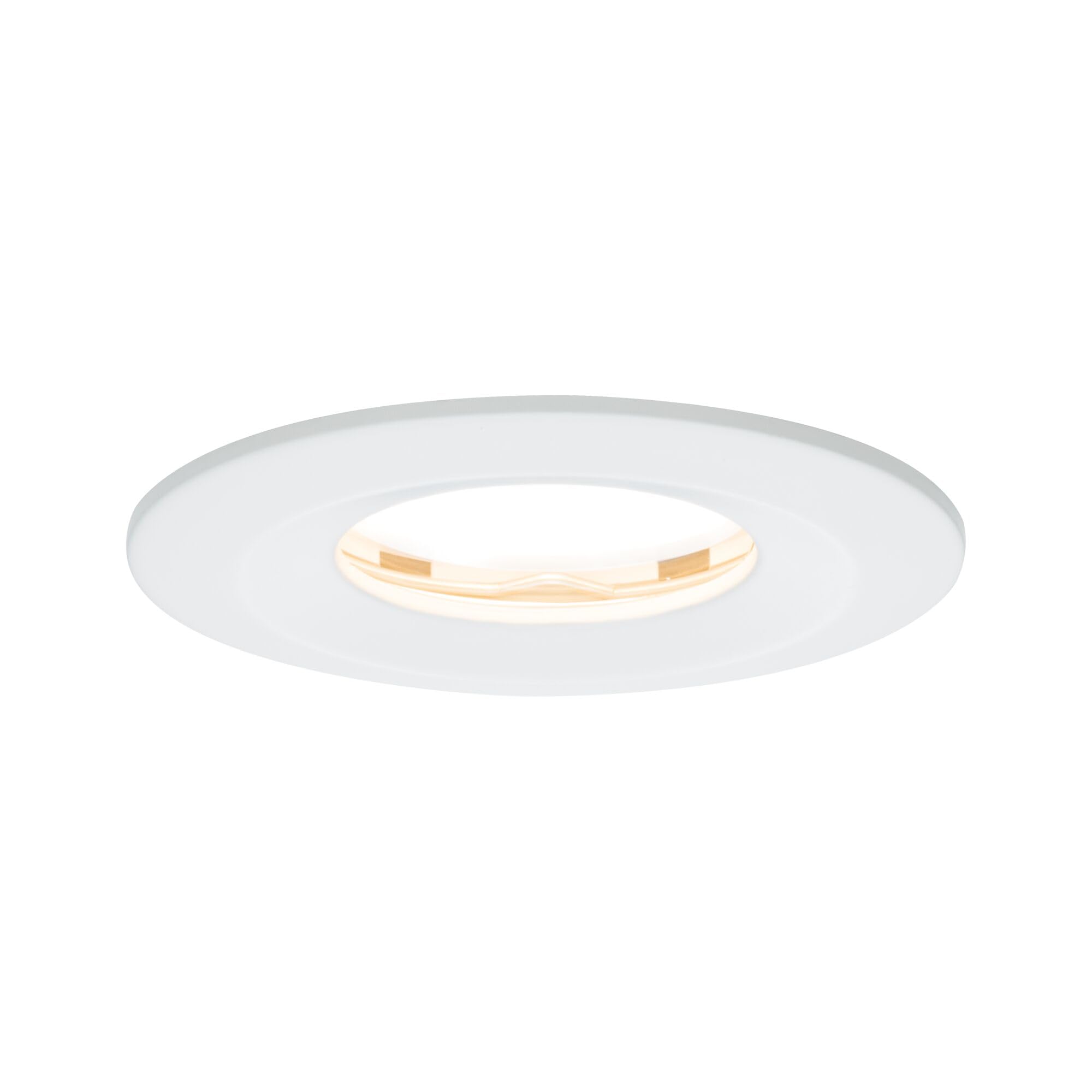 Paulmann Led Recessed Luminaire Nova Plus Coin Rigid Ip65 Round 78 mm Coin 6W 470Lm 230V Dimmable 2700K Matt White