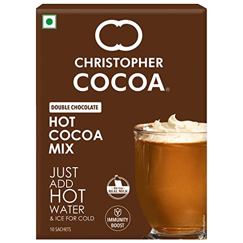 Image of Christopher Cocoa, Double Chocolate Hot Cocoa Powder Mix, 8 Sachets