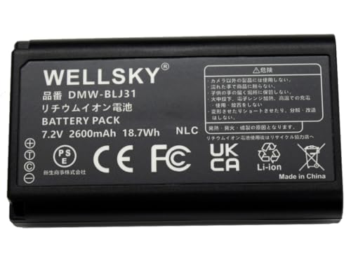 Amazon | WELLSKY DMW-BLJ31 互換バッテリー [ 純正充電器で充電可能