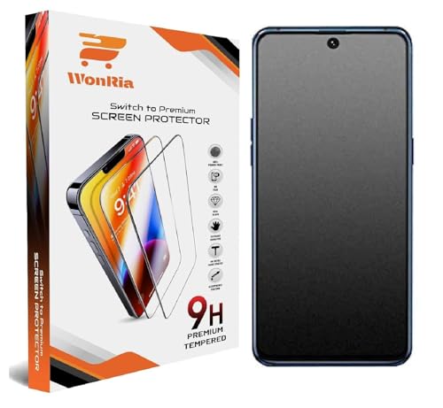 Image of WonRia Pack 1- Matte Screen Guard Protector for OnePlus 13R 5G Matte Tempered Glass Edge to Edge [Anti-FingerPrint | Anti-Glare | Shinning Border] - (Made of Glass)