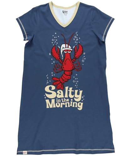 Lazy One Women's Nightgown, Funny V-Neck Sleep Shirt for Women, Novelty Pajama Shirt