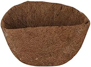 2PCS Coconut Fiber Liner for Hanging Basket Wall Flower Basket, 12 inch, Half Circle Wall Planter Coconut Fiber Plant Basket Liner for Garden Planter Flower Pot