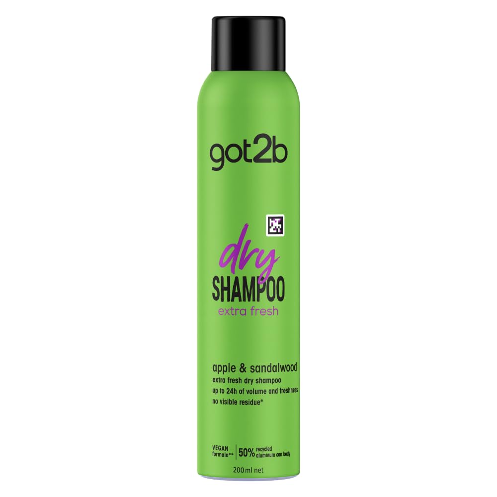Schwarzkopf got2b Fresh It Up, No Rinse Spray to Refresh Hair in Between Washes, No White Residue, Dry Shampoo, Extra Fresh 200ml