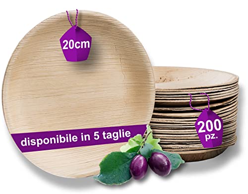 Waipur Piatti in Foglia di Palma Biologici - 200
