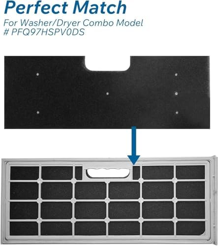 2 Pack Rubber Foam Seal Strips for Washer Dryer Combo - Lint Filter Repair, Prevent Lint Buildup, Improve Efficiency of High-Speed Washer Dryer, Durable & Easy Installation