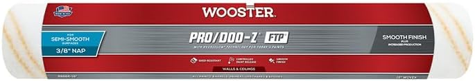 6-Pack of 18” x 3/8” Nap Wooster RR666 Pro/Doo-Z FTP Professional Roller Cover