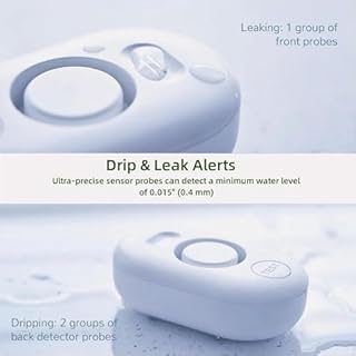 5 Pack Water Leak Detectors for Home, 100dB Water Sensor Alarm for Basement,Flood Leakage Detection Devices for Pipe/Drain/Sink/Faucet Drip Alert,Floor Flooding in Bathroom/Kitchen/Toilet/Laundry Room