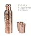 2.11 Gallon/ 8 Litre Water Dispenser, Drink Water Dispenser With 2 Pcs Copper Glass & Water Bottle Hand Hammered 100% Pure Copper, Lid and Stainless Steel Spigot Included - Water Jug Dispenser