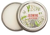 Jasmine Solid Perfume Balm – Natural Travel Size Perfume in 1/2 oz Tin – Handmade in Georgia USA – Non-Greasy, Toxin-Free, Phthalate-Free – Gift Ready Box