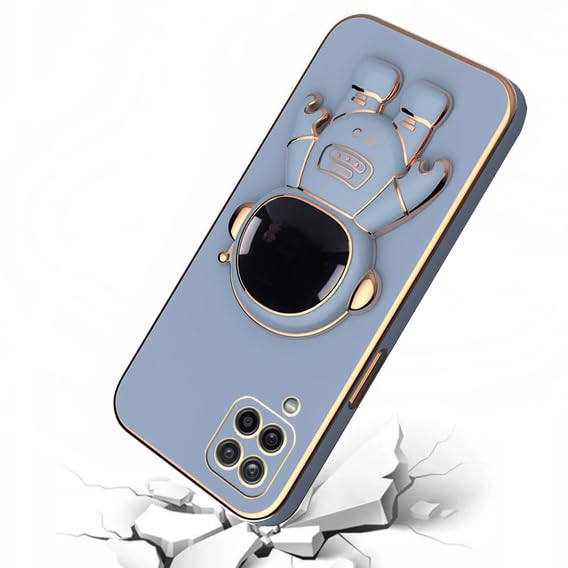 Image of for Samsung Galaxy M33 5G Case Cute 3D Astronaut Stand Design Camera Protection Shockproof Soft Back Cover (for Samsung Galaxy M33 5G, Blue)