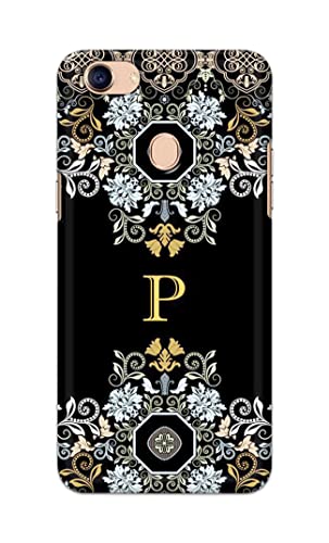 Image of Printed Hard Back Cover Case for Oppo F5 | Oppo F5 Youth | Oppo F5 Plus Back Cover (Alphabet P) -1803
