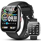 Niderson Reloj Inteligente Mujer Hombre con Bluetooth Llamada, 1.85" HD Smartwatch con Pulsómetro/Podómetro/Monitor de Sueño, 115+ Modos Deportes Pulsera Actividad Impermeable IP68 para Android iOS