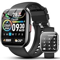 Niderson Reloj Inteligente Mujer Hombre con Bluetooth Llamada, 1.85" HD Smartwatch con Pulsómetro/Podómetro/Monitor de Sueño, 115+ Modos Deportes Pulsera Actividad Impermeable IP68 para Android iOS