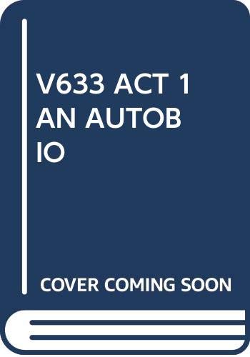 Act One: An Autobiography 0394716337 Book Cover