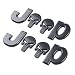 Yuzlder Jeep Logo 3D Metal for Skull Logo Car Side Fender Rear Trunk Emblem Badge Decals for Chrysler Jeep Grand Cherokee Wrangler Compass Cherokee Renegade Patriot Grand Commander Decoration (2 pack)