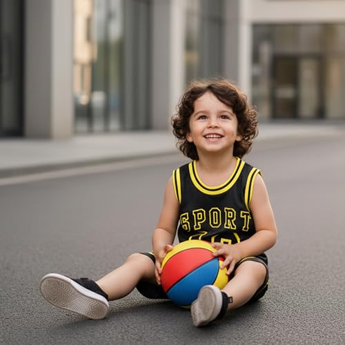 Image of Volunboy Kids Sports Shorts Sets Boys Jerseys Tracksuit 2 Piece Basketball Performance Tank Top and Mesh Shorts Set