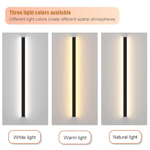 Riel de pared iluminado LED Mot de aluminio para terrazas elegantes 3