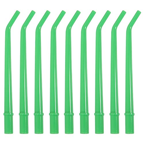 JMU Dental Aspirator Tips, Disposable Surgical Suction Tips (Green-1/4", 25)