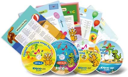 Amazon Co Jp 歌で覚える英語学習セット 日本限定版 見ているだけで 話せる言葉がどんどん増える英会話セット Dino Lingo Japan Dvd ブルーレイ