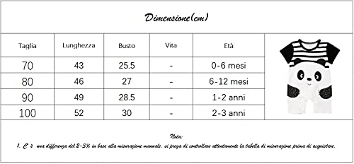 Loalirando Pagliaccetto Neonato Maniche Corte