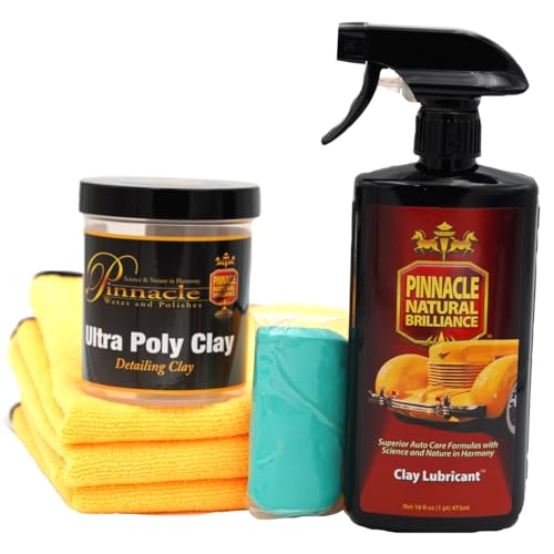Pinnacle Ultra Poly Clay | High-Performance Clay Bar for Automotive Paint Decontamination | Removes Contaminants & Smooths Surface | Easy to Use | PIN-510K |16oz