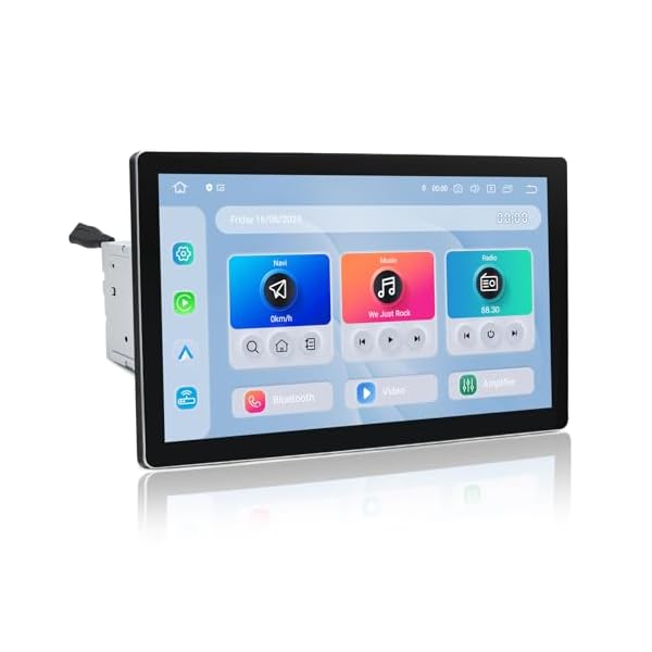 Dasaita G12 Car Stereo Double Din with Wireless Carplay&Android Auto, 4G LTE, 13.1″ 2000 * 1200 Touch Screen Head Unit, GPS, Radio, Bluetooth, WiFi, 6G RAM 64G ROM, Android 12