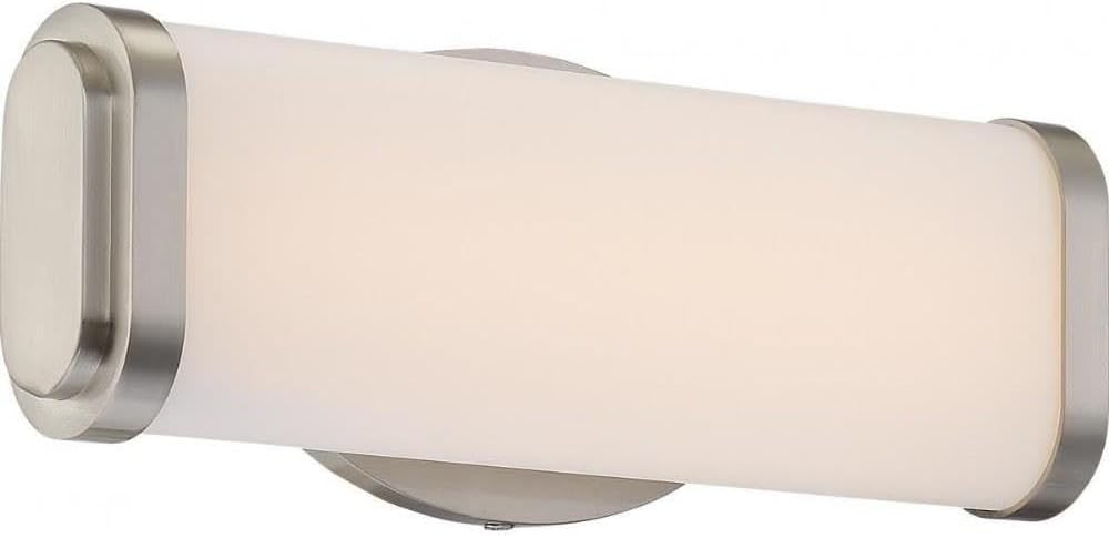Nuvo Lighting 62/911 Contemporary Modern One Light Vanity from Pace Collection in Pwt, Nckl, B/S, Slvr. Finish