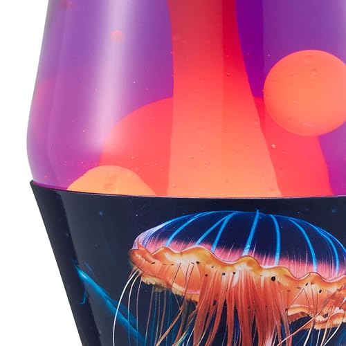 Image of Lava The Original Lamp - 14.5 inch Luminous Jelly Fish - Classic Liquid Motion Lamp - Yellow Wax and Purple Liquid - Item #2424 (Amazon Exclusive)