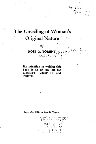 The unveiling of woman's original nature