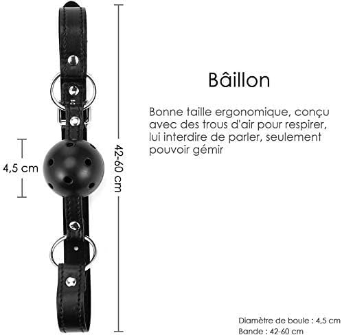 Kit bondage de 23 pièces ajustable avec ensemble de literie robuste - 4