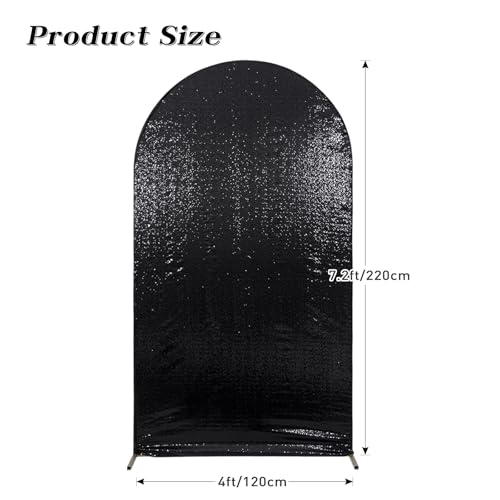 Cubre Arco de Fondo 7.2 FT SquarePie Negro Brillante miniatura 2