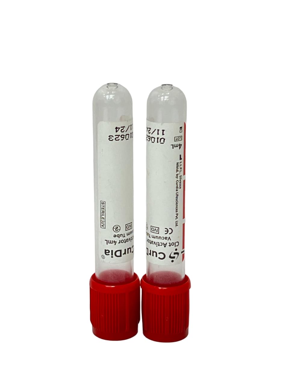 Curdia Vacuum Blood Collection Tube Clot Activator- 4ml Double Cap (Pack of 100) (B0CJYKCZD9) Amazon Price History, Amazon Price Tracker