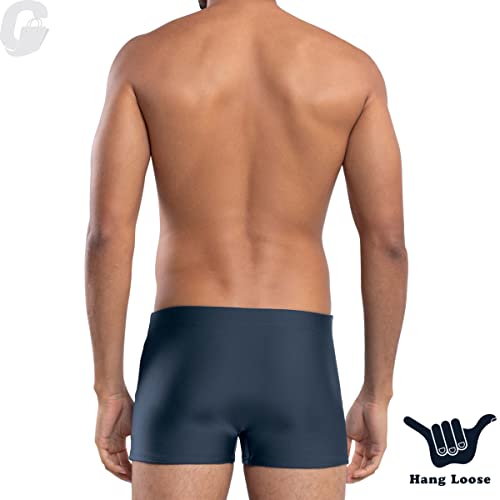 Sungão Boxer Lisa Com Silk, Hang Loose, Masculino, Cinza Chumbo, G