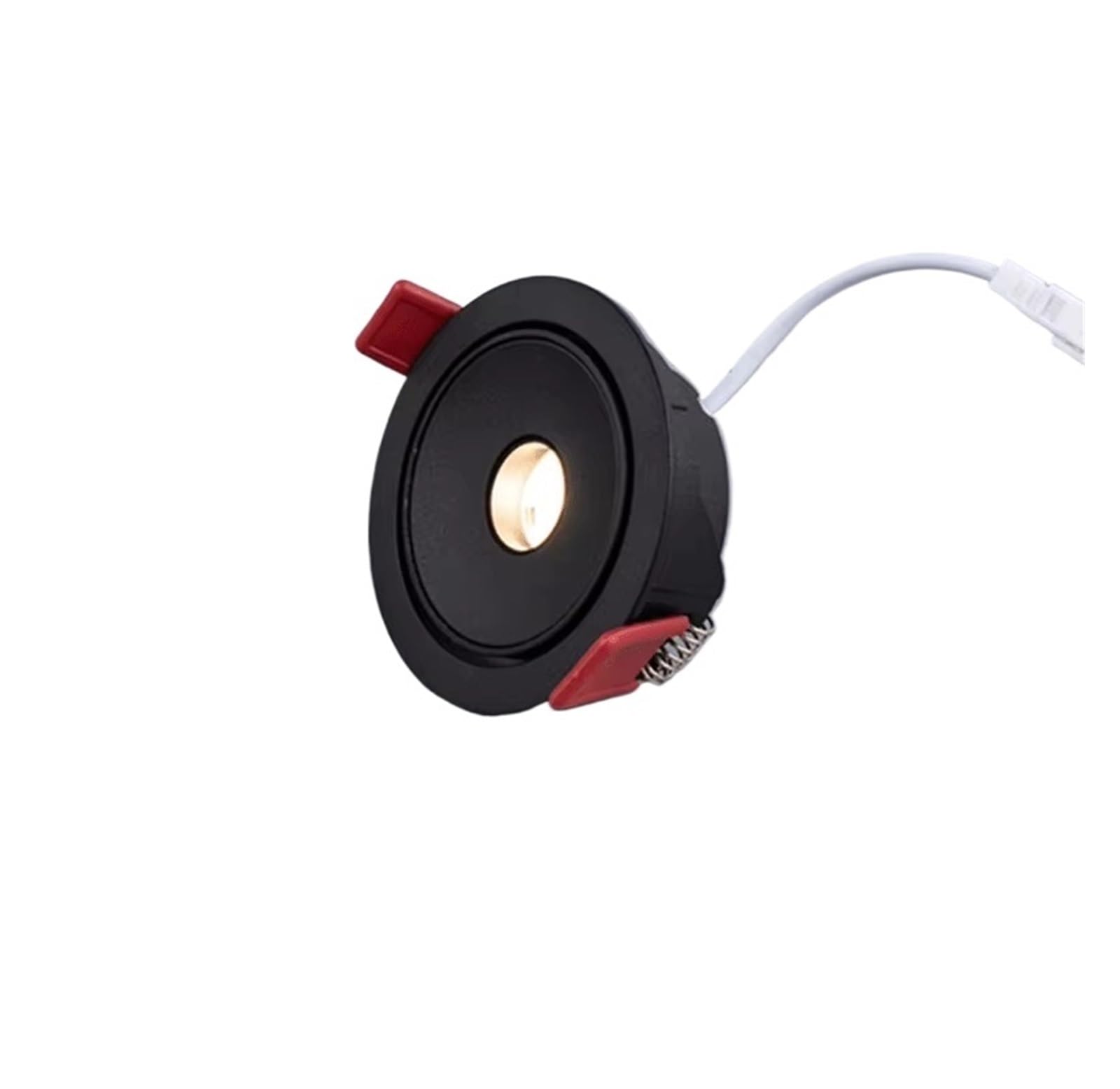 Regulowany wbudowany reflektor LED Mini lampa sufitowa mały kąt wiązki 3° 8° 15° herbaciarnia nastrojowe oprawy oświetleniowe do piwnicy z winem (czarny, 3000 K WARM LIGHT-15 stopni stopni