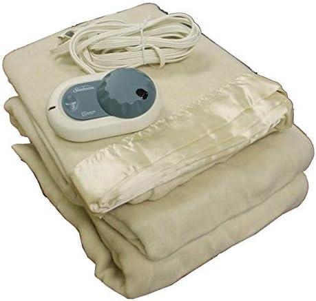 NEW Sunbeam Twin Electric Home Heated Blanket Seashell