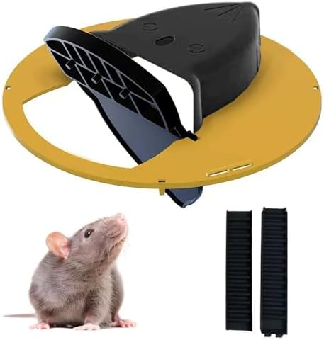 Mouse Trap Bucket Flip Lid,Auto Reset,5 Gallon Bucket Compatible,Humane Automatic Mouse Trap with Flip Slide Lid Reusable for Shed/Basement/Outdoor
