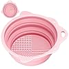 Makartt Foldable Makeup Brushes Cleaner Bowl Silicone Portable Cosmetic Cleaning Tool for all size Beauty Makeup Brush Set and Manicure Brushes Easy Washing Tool for Powder Puffs and Sponges