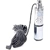 48V Solar Power Water Pump Deep Well Submersible Pump Stainless Steel 280W for Irrigation Garden Ranch Farm