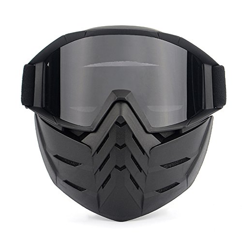 HCMAX Motocicleta Gafas de Moto Desmontable Mascara Facial Casco Bicicleta ATV MX Gafas para Desierto Fuera del Camino Equitación Carreras Se Adapta a Hombres Mujeres