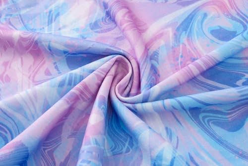 Image of Tie Dye Pajamas for Girls Soft Butterfly Sloth Fall Clothes Big Kids Sleepwear 2-Piece Long Sleeve Set Size 6-16