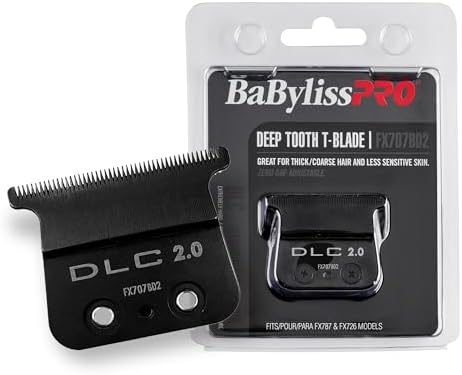 BaBylissPRO Replacement Blades, Deep-Tooth T-Blades for Outlining Hair Trimmers